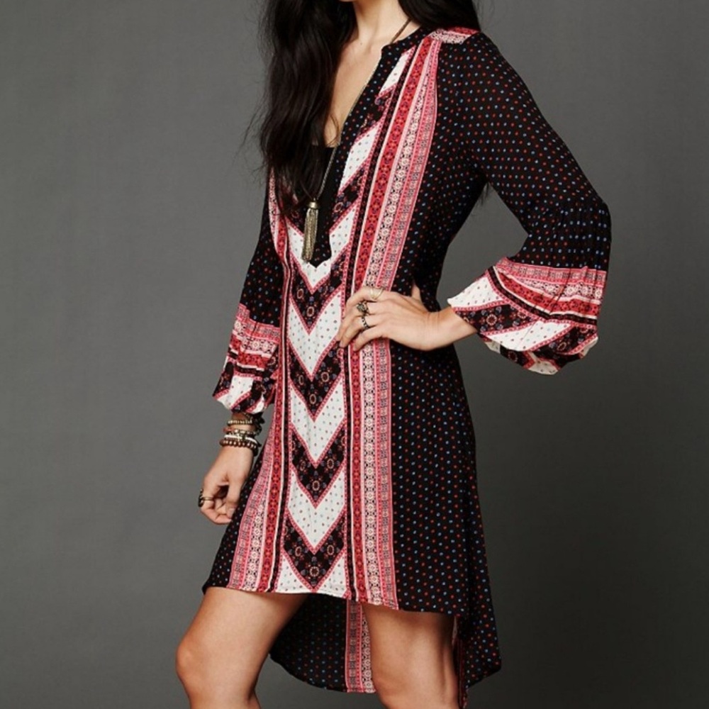 Free People Multicolor Patterned Dress - Picture 2 of 5